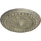 Ekena Millwork Foster Shell Ceiling Medallion (Fits Canopies up to 9 5/8"), 15 3/4"OD x 2"P, Castle Stone Crackle CM15FOCSC - alternate 3